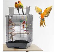 Cage pour Canaris et Petits Oiseaux Exotiques Giusy Cage Rectangulaire pour Oiseaux, Avec Toit Ouvrable