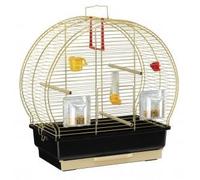 Ferplast Cage à oiseaux LUNA 2 – pour canaris & perruches, métal, accessoires, 44,5×25×45,5 cm