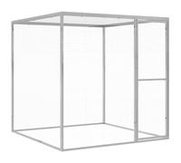 Cage pour Chat 3x1,5x1,5 m Acier Galvanisé Animaux Jardin Extérieur vidaXL