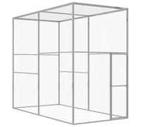 Cage pour Chat 3x1,5x1,5 m Acier Galvanisé Animaux Jardin Extérieur vidaXL