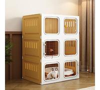 Cage pour chat à monter soi-même - Parc pour animaux de compagnie, capacité de charge stable, grand espace d'exercice, cages d'intérieur portables pour chats et petits animaux