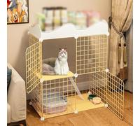 Cage pour chat avec fil dense, cage pour furet, niche, enclos d'intérieur pour chiots, lapins et chinchillas (83 x 39 x 75 cm)