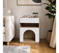 Cage pour Chat avec Niche Armoire à litière pour Chat Meuble de Chat Niche bac à litière tiroirs de Rangement Design Moderne pour Salon Chambre 50x40x58 cm