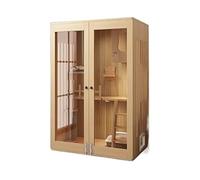 Cage pour Chat Cage for Chat Maison litière for Villa for à Deux étages for for d'intérieur Armoire for fermée for en Bois Maison pour Animaux