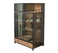 Cage pour Chat Cage pour Chat Super Grande Maison pour Chat avec Espace Libre, Intégrée, pour Intérieur, Villa Panoramique pour Chat