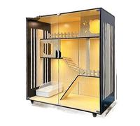 Cage pour chat Cat Cage Villa Maison de cabine intérieure de luxe Villa pour chat à deux étages