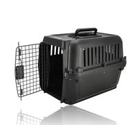 Cage pour Chat/Chien Petit - Caisse Transport Chat & Petit Chien Jusqu'à 5 kg - Panier de Voyage Démontable avec Vis - Boîte de Transport Portable Plastique Animaux de Compagnie