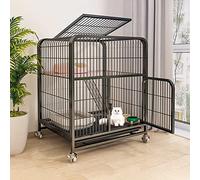 Cage pour Chat D'Extérieur, Chenil pour Chat, Parc pour Chat, Enclos pour Chat sur roulettes, Cage pour Chaton en Métal, Clapier pour Petits Animaux, Villa Surdimensionnée pour Chat - pour Petits an