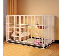 Cage pour Chat Interieur Enclos Exterieur Grande Taille Pliable Grille Métallique Robuste avec Plateau Facile À Assembler Peut Accueillir 1 2 Chats Chinchillas