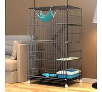 Cage pour Chat, Parc pour Chat, Cage Critter Nation, roulettes Rotatives À 360°, Enclos Intérieur pour Animaux De Compagnie, Parc À Faire Soi-Même, pour 1 À 2 Animaux De Compagnie, Petits Animaux (N