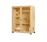 Cage pour Chat Villa for Animaux de Compagnie, Armoire panoramique créative for Chat et Chien, chenil d'intérieur Luxe fermé for Maison pour Animaux