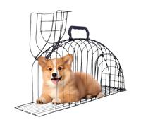Cage pour Chaton - Cage De Baignade Anti-Évasion pour Chat,Outil De Toilettage Multifonction en Métal À Mailles pour Chatons Et Chiots en Intérieur, pour Voyage, Maison Et Voiture