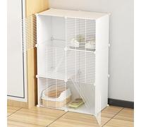 Cage pour chatons d'intérieur - Enclos cryptés pour chat - Cage pour furet - Maison d'intérieur pour chats et petits animaux