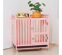 Cage pour Chien Cage for Chien de Style Meuble, Cage for Chien Robuste avec Roues, Table d’extrémité, Niche for Chien, Rouille intérieure, Cage for Chien Robuste, Meubles for Chiens(110cm)