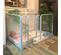 Cage pour chien d'intérieur, enclos pour chien, clôture modulable pour animaux de compagnie, espace extra large, cage pour Golden Retriever White
