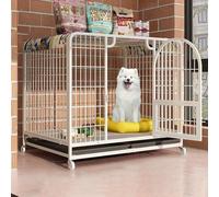 Cage pour Chien d'intérieur Indestructible avec puits de lumière, Facile à déplacer et à Nettoyer, Ventilation améliorée pour Un Confort Optimal, Convient à Toutes Les Tailles de Chiens.