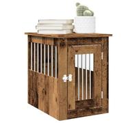 Cage pour Chien Intérieur, Meuble Cage Niche Maison pour Chien Vieux Bois 45x62x59 cm Bois d'ingénierie