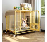 Cage pour chien - Meuble - 94 cm - Pour un usage domestique - Avec plateau amovible - Convient pour une utilisation intérieure - Les caisses pour chiens en métal conviennent aux chiens pesant jusqu'à