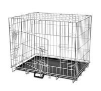 Cage pour Chien Pliable, Cage de Transport pour Chien Caisse de Transport pour Chien Cage métallique et Pliable pour Chiens L