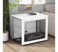 Cage pour Chien Robuste, Meubles de chenil, Table d'appoint Moderne intérieure, Cage pour Chien Robuste, chenil intérieur Petit/Moyen/Grand (2)