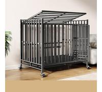 Cage pour Chien Robuste, Table d'appoint décorative pour Maison pour Animaux de Compagnie, Maison spacieuse, Meubles Mobiles, Style Cage pour Chien