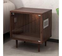Cage pour Cochon d'Inde, Cage pour Hamster en Bois Facile à Nettoyer Adaptée à De Nombreux Animaux - Accessoires Non Inclus sur La Photo(Brown)