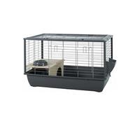 Zolux Cage grillagée Néolife Connect pour cochon d'inde et rongeurs - 80×52,5×48 cm - Gris