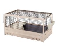 Ferplast Cage en Bois FSC pour Lapins Arena 100, pour cochons d'Inde, Accessoires Inclus