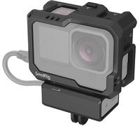Cage Pour Gopro Hero12/Hero11/Hero10/Hero9 Noir, Avec 2 Supports De Cold Shoe Pour Gopro Light Mod Et Microphone, Lampe Vidéo Led - 3083C[GOP6251228]