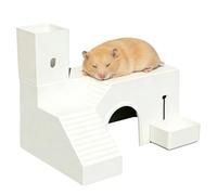 Cage pour Hamster Accessoires de Cage à Lit à 2 Niveaux