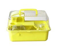 Cage pour hamster anti-fuite, avec couvercle ventilé avec fermeture, 30 x 23 x 18 cm, clôture transparente pour roues de course, habitat pour litière, à l'épreuve de mastication, pour nains, Top