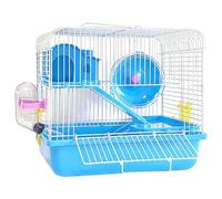 Cage pour Hamster, Cages en Plastique et en Fil de Fer, Habitat léger et Portable pour Hamster, Petite Cage pour Nain pour gerbilles, Souris, pour Gerbille, pour Nain, c