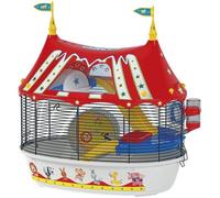 Cage Pour hamster Circus Fun 49,5*34*42,5 cm - Rouge - FERPLAST