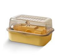 ＡＷＨＡＯ Cage pour Hamster de Grande Taille Cage de Transport Portable pour Hamster Habitats pour Petits Animaux Fournitures Habitat pour Hamster Rongeur Planeur à Sucre, Jaune