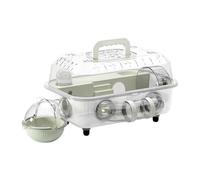 Cage pour hamster, enclos amovible à 2 couches pour petits animaux, avec tunnel et roue silencieuse, habitat pour hamster 37 x 25 x 22 cm | pour se reposer et se cacher pour gerbille, souris, animal