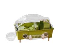 Cage pour hamster : enclos pour animaux de compagnie, habitat de nidification transparent avec ventilation | Coque pour hérisson, chinchilla, lapin, gerbe nain, hamster, furet de Guinée, utilisation