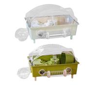 Cage pour hamster - Enclos pour animaux domestiques - Maison intérieure à plusieurs étages transparente pour petits animaux - Pour hérisson, chinchilla, souris naine - Cage d'exposition pour furets de