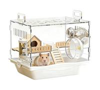 Cage pour Hamster Habitat Transparent et Aéré pour Petit Animal