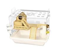 Cage pour hamster - Habitat transparent pour rongeurs | Chambre ventilée en acrylique pour animaux, accessoire de maison pour hamster, unité d'observation avec accessoires pour la famille, les amis