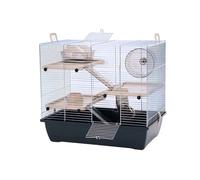 Cage pour hamster - Inter-Zoo - Pinky 3 Zinc Black - Zinc - Noir - Petit