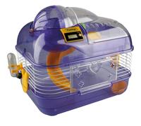 Cage pour Hamsters - Flamingo - Marathon - Plastique Violet - Dimensions 33x25x29 cm - Intérieur