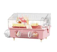Cage pour hamster nain avec accessoires - Comprend des tubes, des tunnels, une roue d'exercice et une cachette pour petits animaux de compagnie