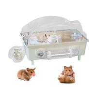 Cage pour hamster nain, confortable, 45 x 28 x 30 cm, cage R-at en acrylique, cage pour hamster et petits animaux avec tube, facile à nettoyer, pour hérissons, chinchillas, lapins, gerbilles, hamsters
