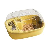 Cage pour hamster nain - Dessus rabattable ventilé | Enclos portable pratique | Cage à souris pour animaux de compagnie | Pour chambre à coucher, salon, balcon, petits animaux