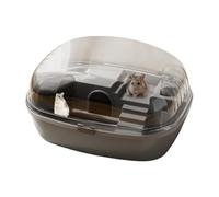 Cage pour hamster nain, maison interactive pour petits animaux, 35 x 27 x 20 cm, roue d'exercice intégrée, système de tunnel multi-niveaux, couvercle supérieur facile d'accès, cage à gerbille pour