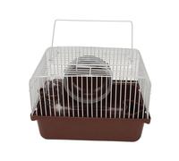 Cage pour Hamster pour Animaux de Compagnie, habitats de Hamster Transparents, Maison Portable et Respirante pour Petits Animaux avec Bol de Bouteille d'eau, Roue de Course pour