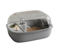 Cage pour Hamster - PP, 12,2 X 9,25 X 6,3 Pouces Hamster Habitat À 2 Niveaux pour Petite Maison Animaux De Compagnie | Roue d'exercice Et Bouteille d'eau Incluses, Cage Portable Petits Anima