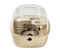 Cage pour hamster - Transparente et silencieuse - Avec ouverture sur le dessus - Portable et facile à nettoyer - Pour la maison, le dortoir, le bureau, le salon, le balcon, l'appartement
