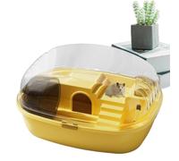 Cage pour Hamsters, Cages et habitats pour Hamsters, Maison de Hamster en Acrylique Transparent, Cage pour cochons d'Inde pour, gerbilles, Souris et Autres Petits Animaux, Comprend Une boutei