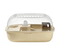 Cage pour Hamsters - portative | Cagge à Souris - Transparente pour Hamster - avec Toit Pliable pour Hamsters Nains, Maison de Hamster dorée, Appartement, Chambre à Coucher, Balcon, Plastique Bleu